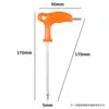Venta al por mayor de fábrica muleta individual cabeza plana cabeza de bola mate alargada llave Allen mango de plástico hexagonal en T