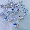 Strass de Fundo Apontado de Formato Irregular para Nail Art na Cor Luar, Borboleta, Coração, Decorações de Unha de Vidro Cristal Quadradas, Acessórios Brilhantes