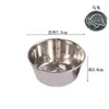 Molde para tarta de huevo de acero inoxidable 304, tazón, taza para tarta de huevo al vapor para herramientas de horneado reutilizables, forma redonda