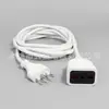 Cable de Extensión Blanco Italiano al por Mayor con Descuento Enchufe Universal de 10A16A Enchufe de Tres Pines Certificado Chileno