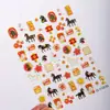 Adesivos de Unha Dourados Cyansea, Novos Adesivos de Unha Populares Estilo Chinês Retrô, Materiais de Adesivo de Cavalo da Fortuna Estilo Luxo Leve