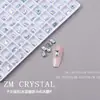 K9 Novo Super Brilhante Fundo Pontiagudo Rosa Azul Gelo Rhinestones para Nail Art Azul Rhinestones Irregulares Adesivos para Unhas Cor de Ovo de Pombo Decorações com Strass