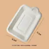 Pratos Descartáveis Bone-In-One, Pratos Espessos para Servir Bolo, Pratos de Papel Biodegradáveis de Polpa de Cana-de-Açúcar para Piquenique, Churrasco, DIY