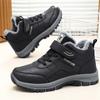 Sapatos de Algodão de Inverno Femininos para Meia-Idade e Idosos, Botas de Algodão para Caminhada com Lã Extra e Espessadas, Botas de Neve Antiderrapantes para Exterior, Sapatos Femininos Transfronteiriços, Sapatos de Mãe