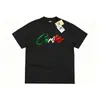 Camiseta de marca de moda transfronteriza Corteiz con temática italiana para hombre, con un diseño de estilo callejero americano con estampado de grafiti en el pecho