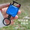 Chaveiro Retrátil Multifuncional Abridor de Garrafa para Exterior Fivela Tática de Pendurar Metal Portátil Anti-perda Fivela de Liberação Rápida