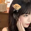 2026 Nuevo Lindo Peluche Oso Pequeño Muñeco Pinza para el Cabello Girly Dulce Pinza para Flequillo Versátil Pinza para Cabello Suelto Pasador Adorno para el Cabello