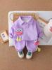 Conjunto de Otoño de Manga Larga para Niñas de Comercio Exterior Nuevo Ropa de Otoño para Bebé Ropa Casual de Dos Piezas para Niños Venta al por Mayor Moderno Transfronterizo