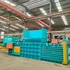 Prensa enfardadeira hidráulica horizontal totalmente automática para papel residual, máquina enfardadeira de magazine, equipamento de compressão horizontal