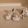 Zapatos de tacón alto Mary Jane de tacón grueso para mujer Chuyuji 2026 Nuevo estilo francés Elegantes Zapatos para Niñas para Combinar con Faldas