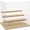 Caixa de Exibição Acrílica Transparente de Quatro Camadas para Colecionáveis, Miniaturas e Caixas de Montagem Acrílicas à Prova de Poeira