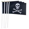 14*21cm Bandeira de Halloween Caveira Bandeira de Poliéster Pongee Bandeira de Mão Pirata Bandeira Triangular para Exportação Mastro de Bandeira Natal