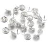 Gemelos de botón con tapa de mariposa de 11 mm, alfiler plano, material para ropa, venta al por mayor, accesorios de joyería hechos a mano.
