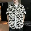 Camisa cortavientos de estilo callejero para exteriores de verano para hombre con sentido del diseño, juvenil, con estampado digital, holgada, a la moda, casual, para mujer