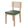 Sofá de ratán de madera maciza para restaurante, con asiento de tarjeta, estilo del sudeste asiático, para restaurante occidental, tienda de té con leche, tienda de dulces, mesa y silla combinadas