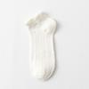 Calcetines de Primavera y Verano para Mujer, Calcetines de Barco con Orejas para Mujer, Calcetines Cortos de Algodón de Color Sólido para Mujer estilo Japonés con Trenzas, en stock, Calcetines de Encaje para Mujer