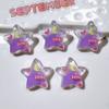 Accesorios acrílicos Parche para carcasa de teléfono móvil Sombreros Clip para niños Zapatos Material de base de flores Accesorios para prendas Estrella Estrella de cinco puntas