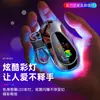Encendedor Llavero de Pantalla Grande con Encendido de Cable de Tungsteno Grueso, Luces LED de Colores, Encendedor Recargable de Larga Duración, Modelo Nuevo