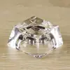 Base de Bola de Cristal Artificial Natural Cristal Base Cóncava de Cristal Vidrio Trapezoidal Madera Maciza Metal Base de Bola Redonda Puede Grabar Texto Soporte para Bola