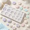Herramientas para Hornear Pasteles DIY Molde de Silicona de Pétalo y Hoja de Girasol para Fondant Chocolate Arcilla