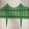 Cerca de plástico Cerca de jardim semelhante a pedra Cerca verde Decoração de jardim Cerca de plástico de jardim