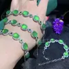 Novo Bracelete de Calcedônia Branca Natural de Alta Qualidade Estilo Chinês com Cravação Completa em Diamante Banhado a Prata para Mulheres