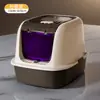 Nueva Caja de Arena para Gatos con Tapa abatible, Tamaño Grande, Cerrada, Anti-Olores, Anti-Salpicaduras, Esterilización UV, Inodoro para Gatos, Suministros para Mascotas