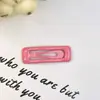3,2cm Clipe de Cabelo Bico de Pato Quadrado Colorido Doce Grampo de Cabelo Infantil Acessório de Cabelo Colorido Acessórios DIY Clipe Lateral Transfronteiriço