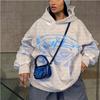 AliExpress 2023 novo suéter de rua transfronteiriço casaco estampado nova personalidade casual moletom com capuz suéter feminino