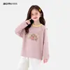 Camiseta de Manga Larga para Niños Primavera 2026 Nueva Elegante Ropa Infantil para Niños Mayores Tops Casuales Camiseta Básica para Niñas Atuendo de Primavera