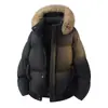 Roupas de Algodão Masculinas Casaco de Algodão Masculino com Capuz e Gola de Pelo Chapéu Gola de Pelo Removível Transfronteiriço 2026 Inverno Novo Estilo Casal