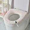 Tapete de Vaso Sanitário Espesso, Almofada Quente para Assento de Vaso Sanitário Doméstico, Capa de Vaso Sanitário Universal, Junta de Vaso Sanitário, Tapete de Vaso Sanitário de Inverno