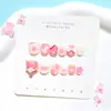 Pegatinas de Uñas para Niños de Dibujos Animados, Cortas, Lindas, de Niña Pequeña, Impermeables, de Larga Duración, Removibles, Pegatinas de Uñas para Arte 3-6