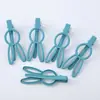 Presilha de Cabelo Colorida de Coelho em Laca Sem Costura Nova Presilha de Cabelo de Metal DIY Presilha para Franja Série Cor Camarão Presilha de Cabelo Vazada
