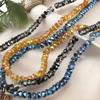 Rueda de cristal con cuentas de agujero pasante corte fino tierras raras fabricantes mayoreo joyería hecha a mano DIY pulsera collar cuentas sueltas