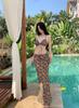 Suministro Transfronterizo 2025 Nuevo Bikini de Exportación Europeo y Americano Estampado Digital para Mujer Traje de Baño Dividido para Vacaciones en Aguas Termales para Mujeres
