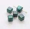 Cuentas cúbicas de cuarzo rutilado dorado natural, cuentas lisas de cristal dorado para pulseras y joyería DIY al por mayor