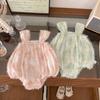 Vestido de Verano con Tirantes para Bebé Niña, Lindo Ropa de Una Pieza Tipo Cubre para Bebé Recién Nacido Tipo Hada para Salir, Ropa de Verano con Tirantes