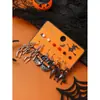 Venta Caliente Transfronteriza Europea y Americana Combinación de Pendientes de Halloween Dibujos Animados Divertidos Cabeza de Calabaza Fantasma Murciélago Elemento Set de Pendientes