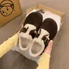 Zapatos Birkenstock Grises Todo Incluido para Mujer 2026 Nuevo Modelo Popular Zapatos de Invierno sin Cordones para Mujeres Embarazadas con Forro de Lana para Calidez Zapatos de Algodón Birkenstock