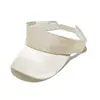 Sombrero de Sol para Niños Transfronterizo Amazon AliExpress Sombrero Sin Sol Seda de Imitación Sade Color Sólido Parte Superior Vacía Sombrero de Sol para Niños