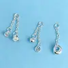 Plata Pura 999 Colgante de Cuentas Separadoras de Pez Loto Accesorios Retro Fat Fortune Accesorios de Tres Vías Borla Materiales Hechos a Mano DIY