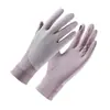 Guantes de Protección Solar de Verano para Mujer, Anti-UV, Combinación de Colores, Antideslizantes para Conducir, Seda de Hielo, Guantes Finos para Deportes al Aire Libre y Ciclismo