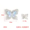 Nuevos Accesorios de Aleación Transfronterizos Vidrio de Colores Moda Mariposa Simple Placa de Diamante Mocha Accesorios de Joyería de Mariposa Accesorios para el Cabello