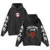 Comercio Exterior Demon Slayer Espada de Exterminio de Demonios Lavado Vintage Algodón Viejo Sudadera con Capucha para Hombre y Mujer