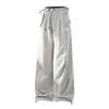 Pantalones joggers ligeros de corte recto, pierna ancha, holgados, versátiles para deportes al aire libre 13186