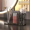 Caja de Almacenamiento Transparente para Cosméticos Escritorio Tocador Organizador de Brochas de Maquillaje Cejas Bolígrafo Labial Transparente Compartimento Grande Capacidad Caja