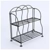 Estante de almacenamiento de cosméticos de escritorio, estilo ins, plegable de doble capa para cocina y baño.