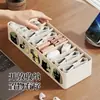 Organizador de cabos de dados para mesa, organizador de carregador de telefone e cabos de carregamento, enrolador de cabos, caixa de armazenamento de cabos de energia