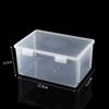 Caja Vacía Transparente Elevada de Doble Hebilla Caja de Herramientas para Almacenamiento de Piezas de Tornillo PP Espesado Accesorios Caja de Embalaje Universal